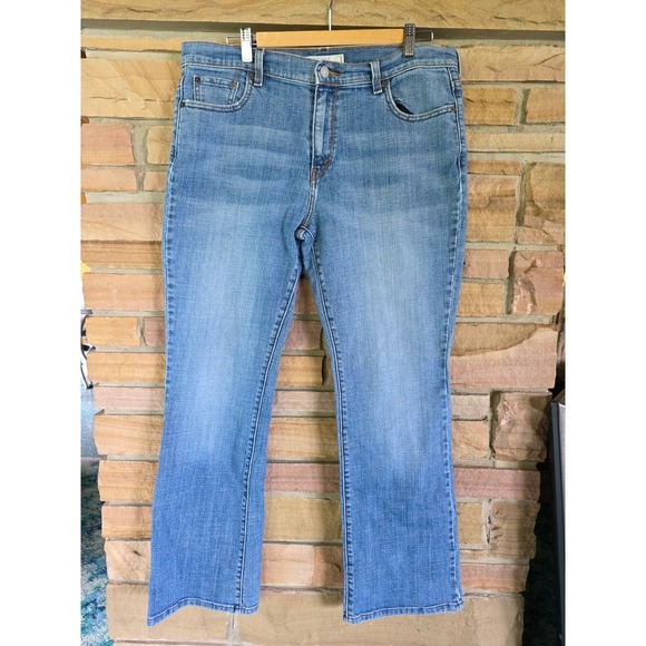 Levi's Denim - Levis 515 Boot Cut Jeans Womens 14M Medium Wash Blue Stretch Denim 515-0218